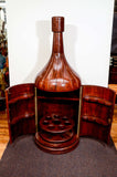 Antique Mahogany and Bronze French Champagne Bottle Bar