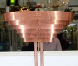 Art Deco Machine Age Copper Floor Lamp by Kurt Versen