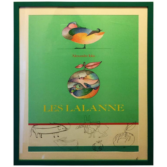 Bright “Les Lalanne - Alexandre Iolas” Colorful Animalier Poster