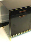 Exceptional and Rare Harvey Probber Sideboard, or Credenza with Brass Trim