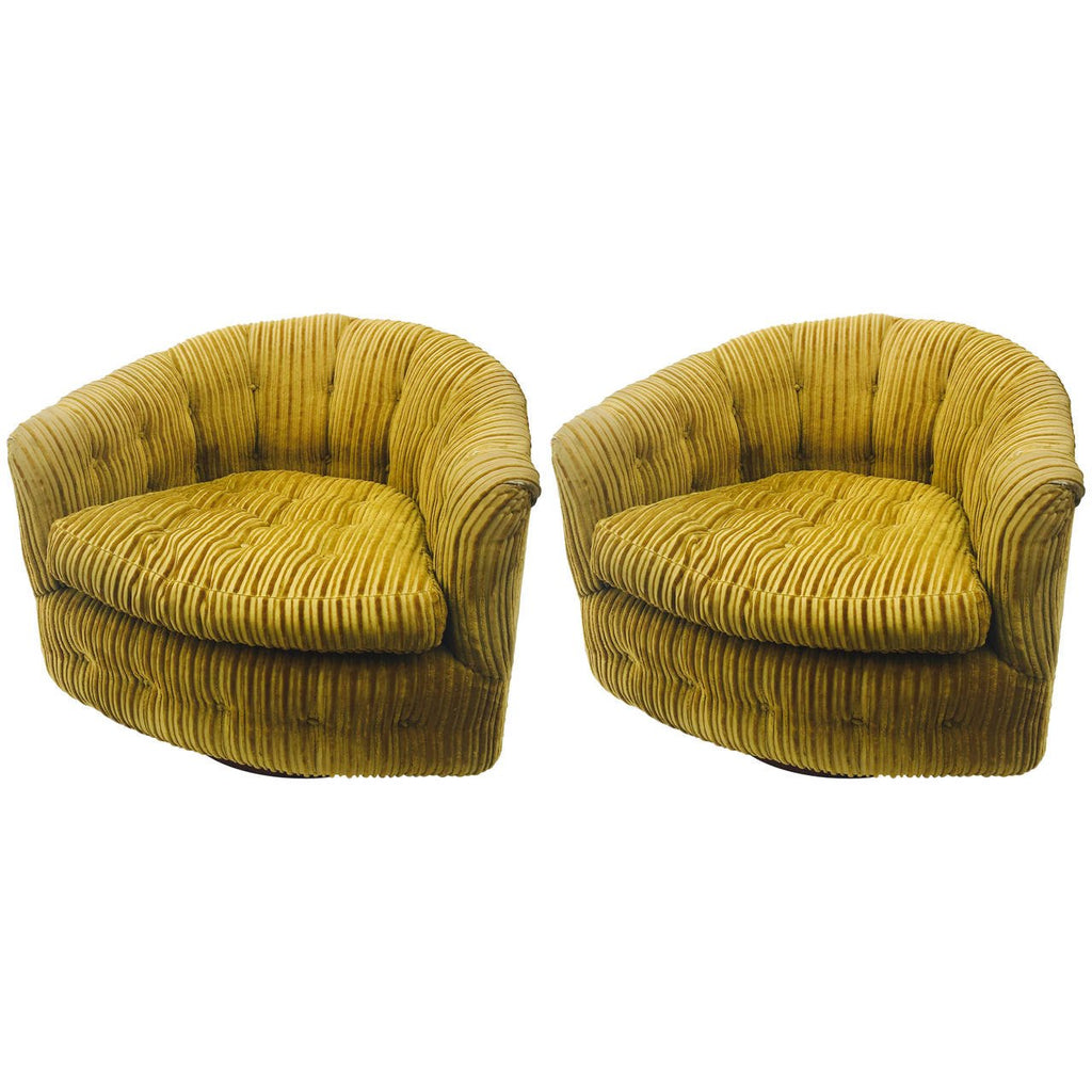 Milo baughman swivel on sale