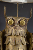 Abstract Brutalist Owl Table Lamp by Curtis Jere