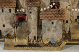 Amazing Colorful Wall- Mounted Mediterranean Village Sculpture by Curtis Jere