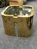 Amazing Golden Bronze Modernist Puzzle Table