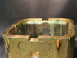 Amazing Golden Bronze Modernist Puzzle Table