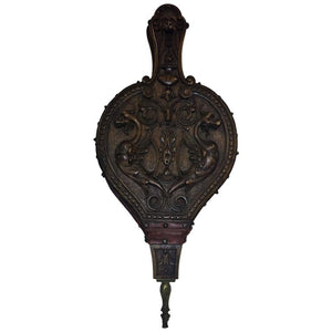 Amazing Italian Hand- Carved 19th Century Fire Bellows