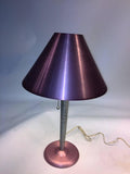 Amazing Pair of Art Moderne Anodized Spun Aluminum Lamps