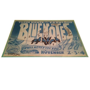 Autographed Rare Neil Young and the "Blue Notes" Poster
