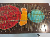 Beautiful Colorful Abstract Design Italian Tile Coffee Table