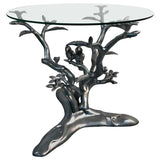 Beautiful Giacometti Style Parrots Amongst Flowering Tree Table