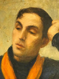Beautiful Modern Italian Painting of a Young Man by Fabrizio Campanella
