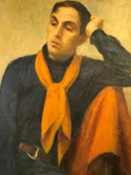 Beautiful Modern Italian Painting of a Young Man by Fabrizio Campanella