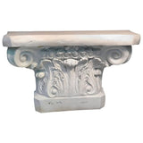 Beautiful Modern Neoclassical White Column Form Console Table
