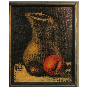 Gorgeous Vintage Original Italian Still Life of Fruit and Pitcher at  1stDibs