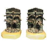 Beautiful Pair of Bookends with Birds in the Manner of Giacometti