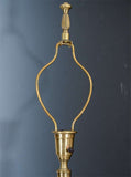 Beautiful Pair of Brass Hollywood Regency Lamps by Sti el