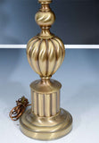 Beautiful Pair of Brass Hollywood Regency Lamps by Sti el