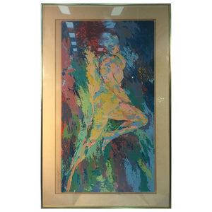 Brilliant and Colorful Serigraph of a Nude by Artist Leroy Neiman, Signed