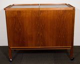 Danish Modern Expandable Bar or Tea Cart by Niels Erik Glasdam Jensen