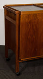 Danish Modern Expandable Bar or Tea Cart by Niels Erik Glasdam Jensen