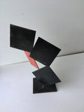 David Smith Photograph And Abstract Metal Sculpture