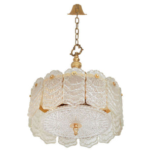Decorative Glass Chandelier by Camer