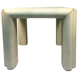 Dramatic Table in Luscious Snakeskin Manner of Karl Springer