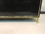 Exceptional and Rare Harvey Probber Sideboard, or Credenza with Brass Trim