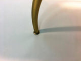 Fantastic Polished Brass Vanity Stool, style of Renzo Mongiardino, circa 1960