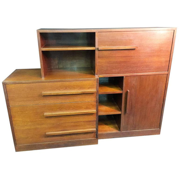 Fine Streamline Art Deco KEM Weber Desk Cabinet