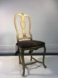 Great Arthur Court Gilded Tiger Lily Dining Table with Four Chairs