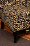 Hollywood Regency Leopard Print Canopy Chair