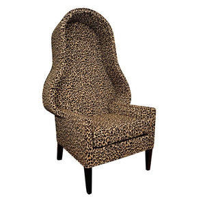Hollywood Regency Leopard Print Canopy Chair