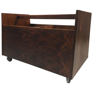 Magnificent Rolf Hesland Magazine Rack in Rosewood by Bruksbo