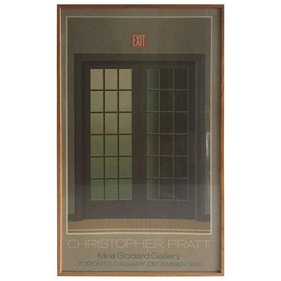 Modern Poster of French Doors by Canadian Artist Christopher Pratt