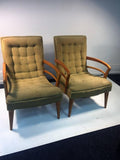 Modernist Art Deco Pair of KEM Weber Lounge Chairs