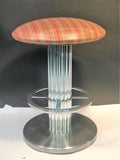 Modernist Brushed Chrome Stool by Designs for Leisure