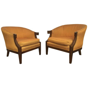 Pair of Art Deco Slipper Chairs in the Manner of Tommi Parzinger