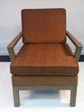 Phenomenal Modernist Pair of His/Hers Cerused Oak Armchairs