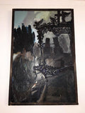 Signed Atmospheric Domingo Barreres Funereal Painting