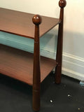 Unusual Two-Tier Console Table with Ball Accents in the Manner of Jean Royère