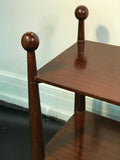 Unusual Two-Tier Console Table with Ball Accents in the Manner of Jean Royère