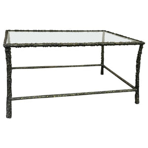 Vintage Forged Iron Table in the Manner of Diego Giacometti